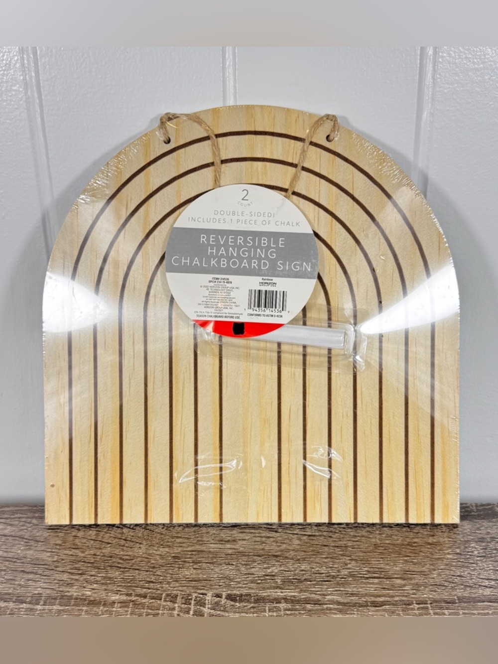 NEW Target Bullseye Playground Reversible Hanging Chalkboard Sign